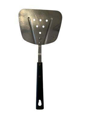Vintage 80's Royal Brand Sharp Cutter Wide Curved Spatula Flipper Black Handle